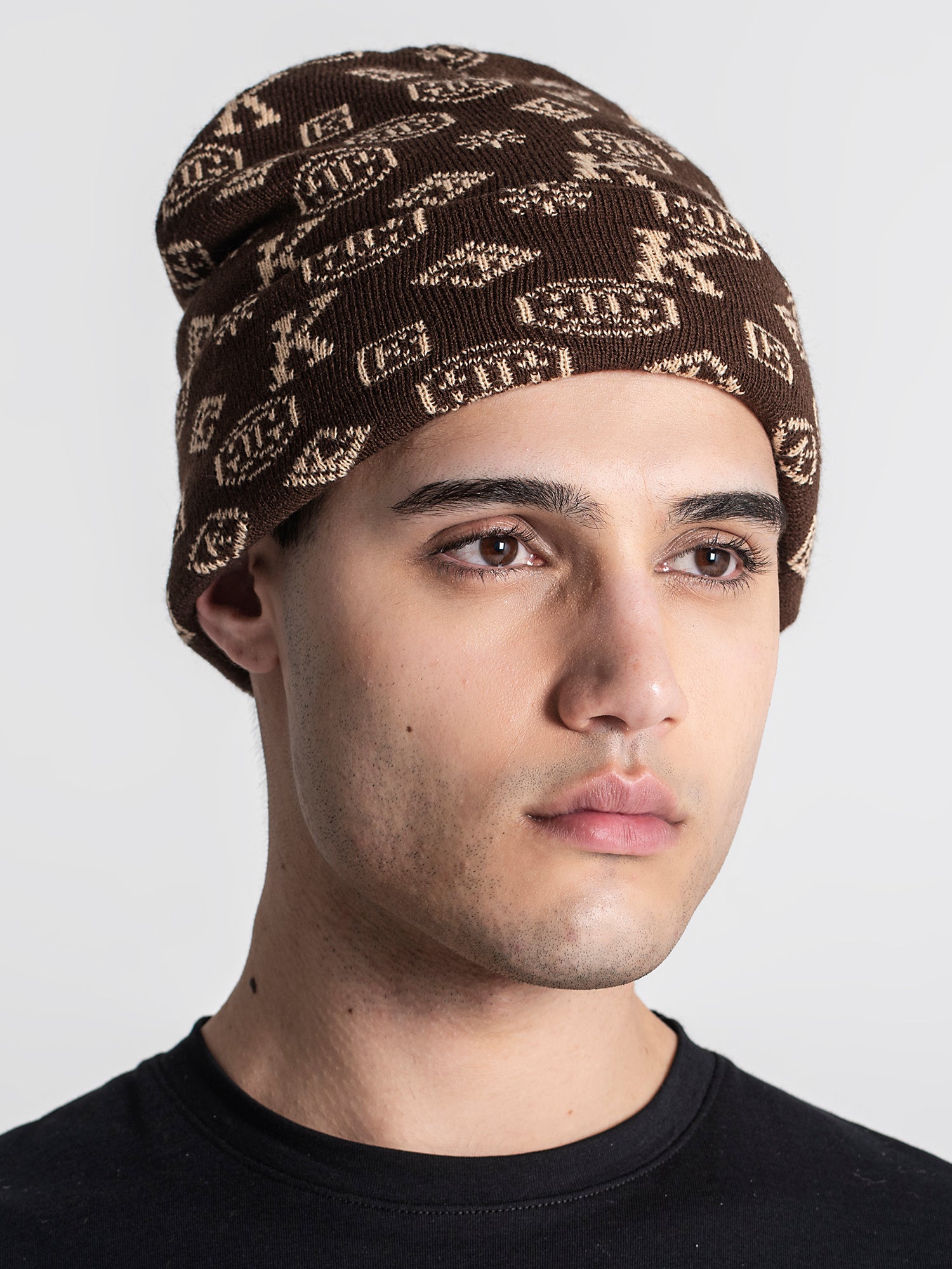 beanies / Brown Logomania Beanie