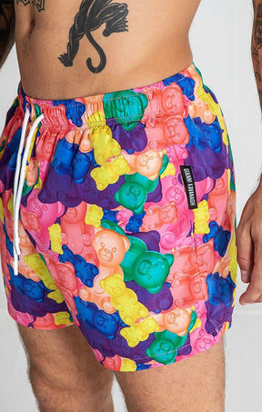 swimshorts / Multicolor Gummy Swimshorts