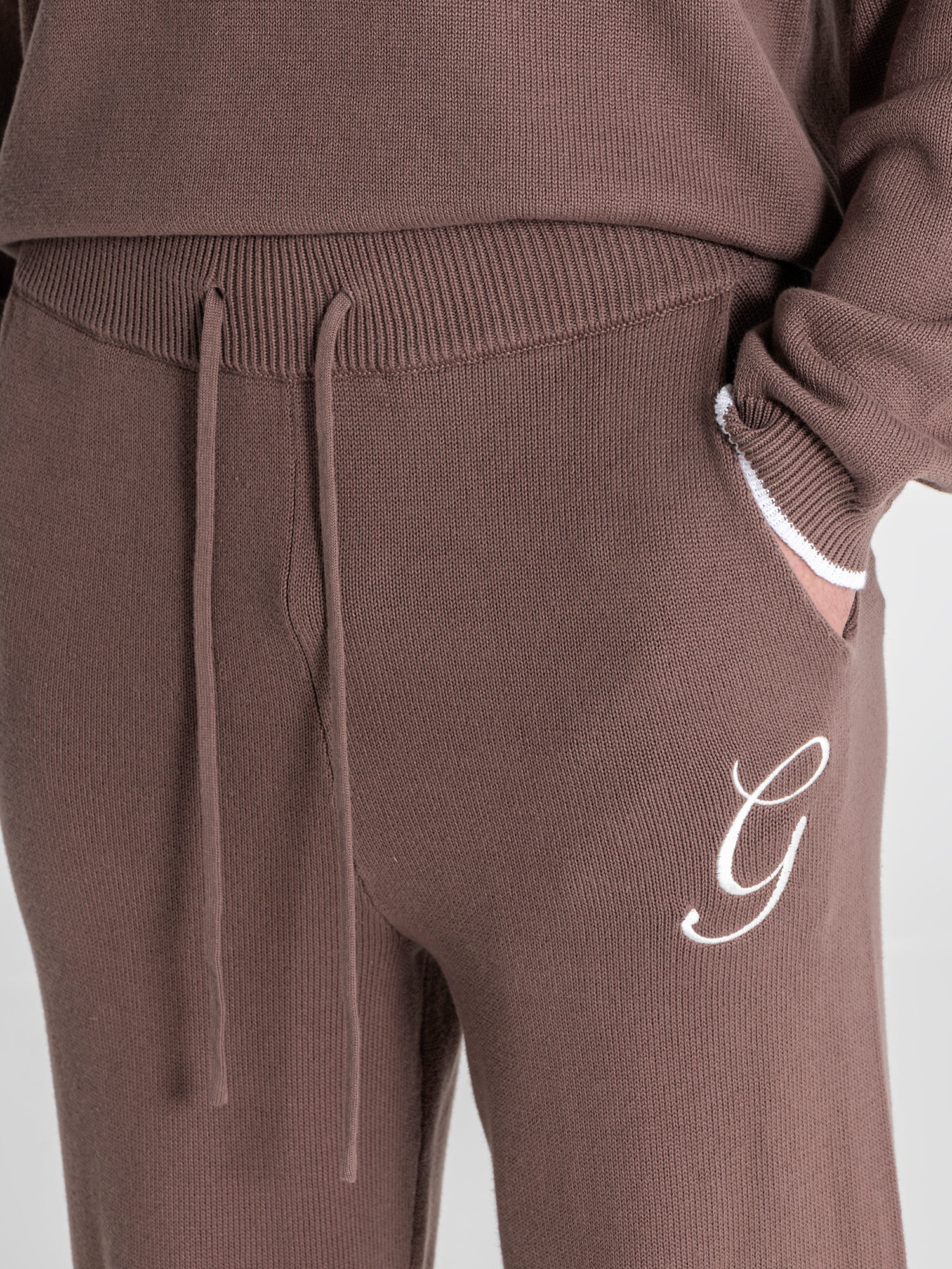 joggers / Brown G Knit Pants
