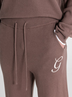 joggers / Brown G Knit Pants