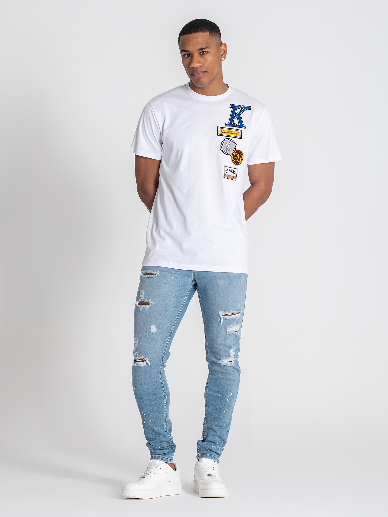 t-shirts / White Collage Tee