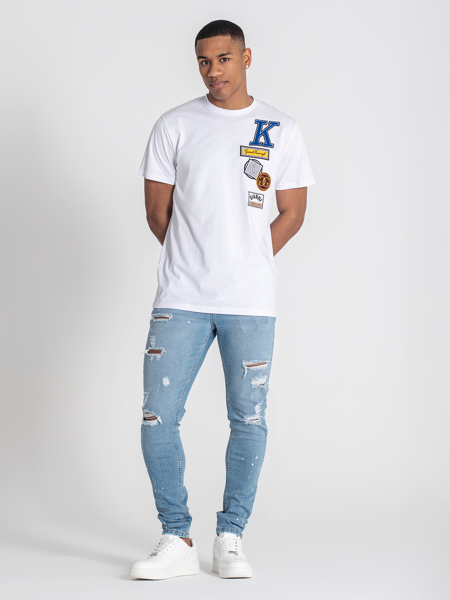 t-shirts / White Collage Tee
