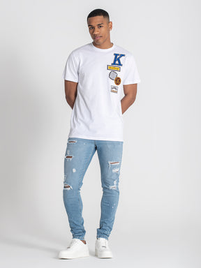 t-shirts / White Collage Tee