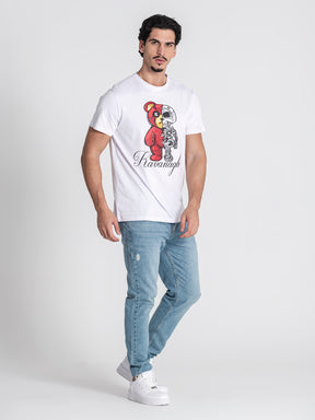 t-shirts / White Bear Skeleton Tee