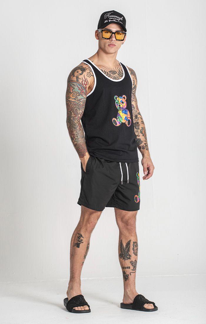 tank tops / Black Gummy Tanktop