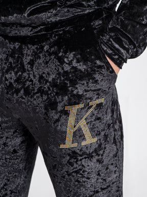 joggers / Black K Velvet Joggers