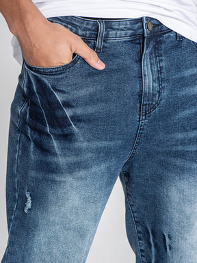 jeans / Dark Blue Scratch Jeans