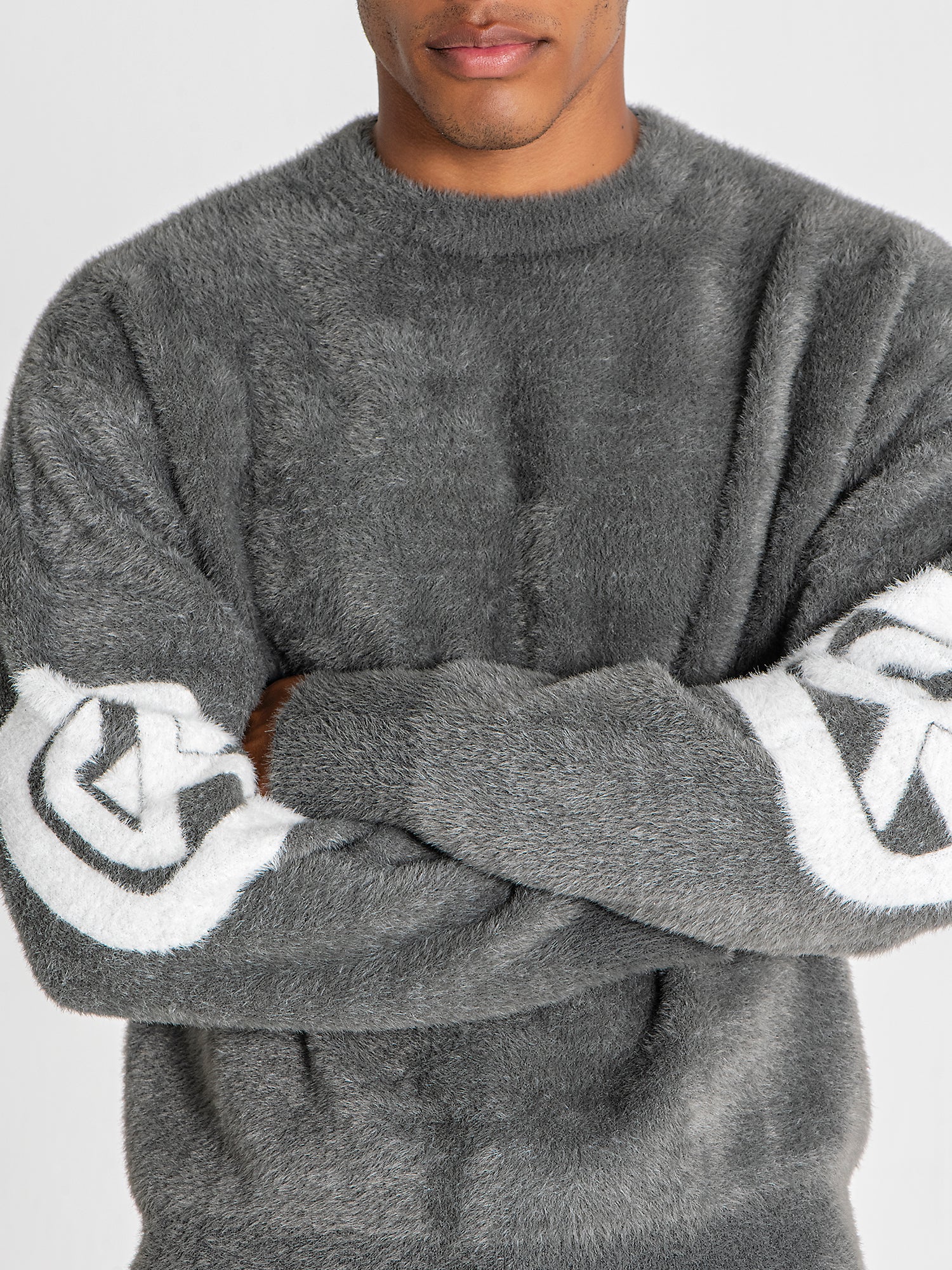 sweats / Grey Structure Knit Sweater