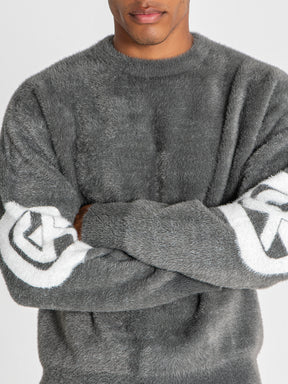 sweats / Grey Structure Knit Sweater