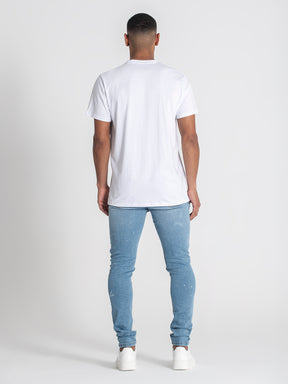 t-shirts / White Collage Tee