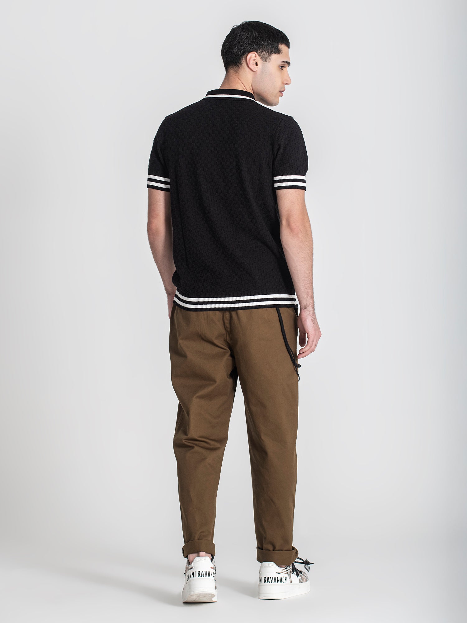 polos / Black Identity Knit Polo