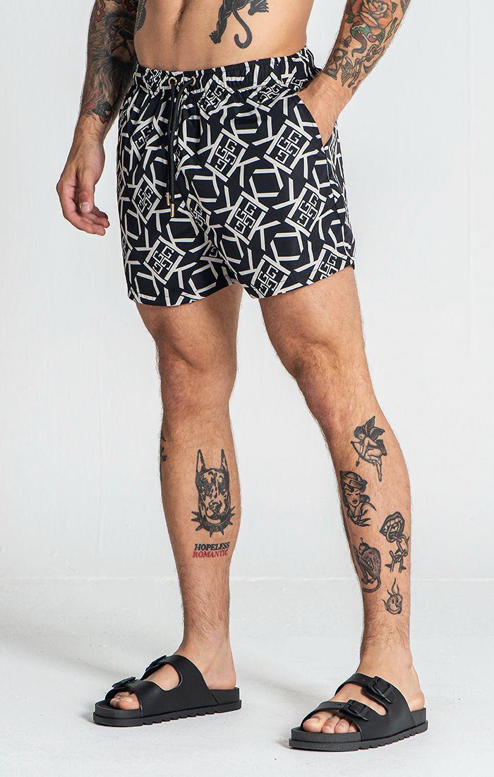 swimshorts / Black Gatsby Gold Swimshorts