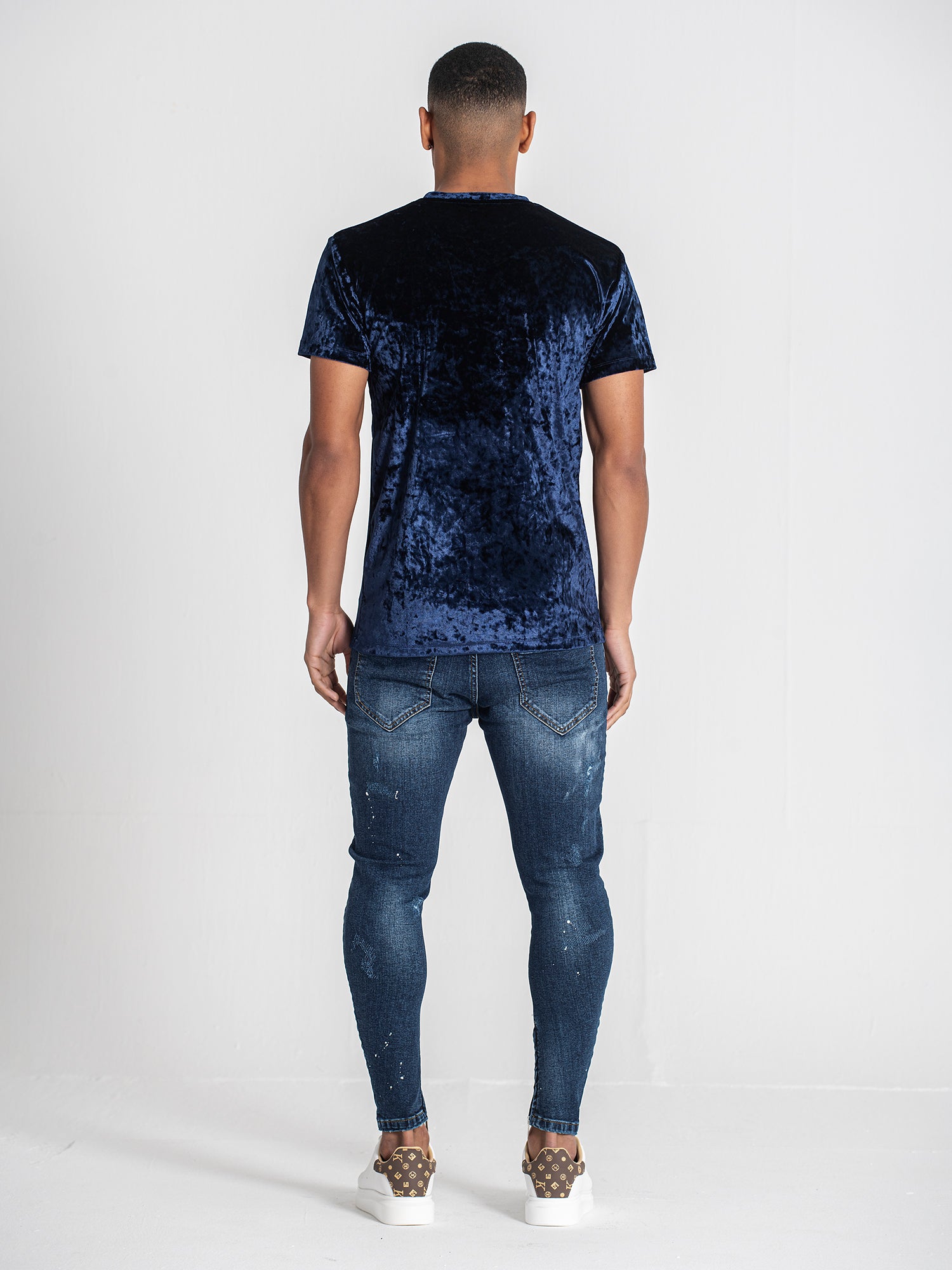 t-shirts / Dark Blue K Velvet Tee