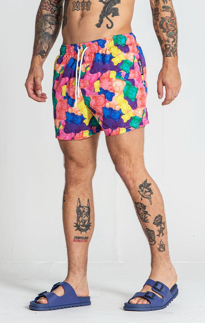 swimshorts / Multicolor Gummy Swimshorts