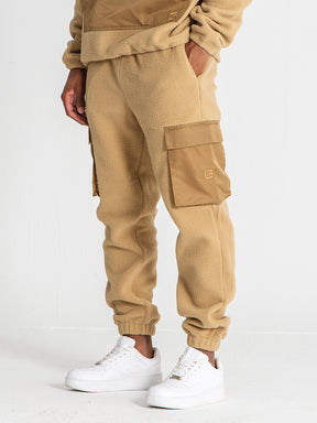 joggers / Camel Cargo Sherpa Joggers