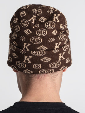 beanies / Brown Logomania Beanie