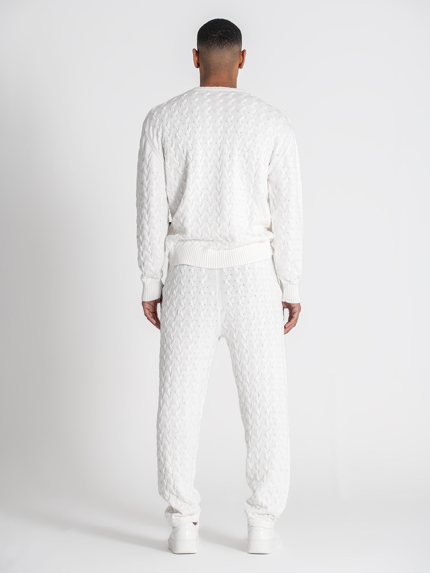 sweats / White Snug Knit Sweat