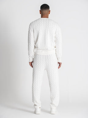 sweats / White Snug Knit Sweat