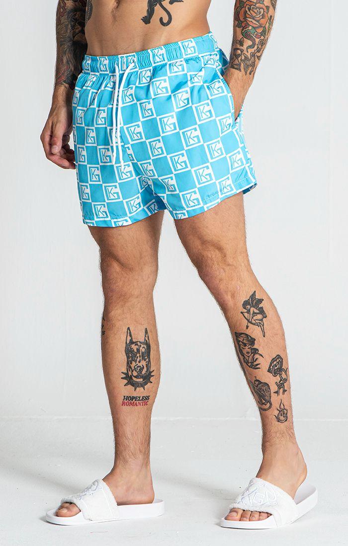 swimshorts / Light Blue Checkers Swimshorts