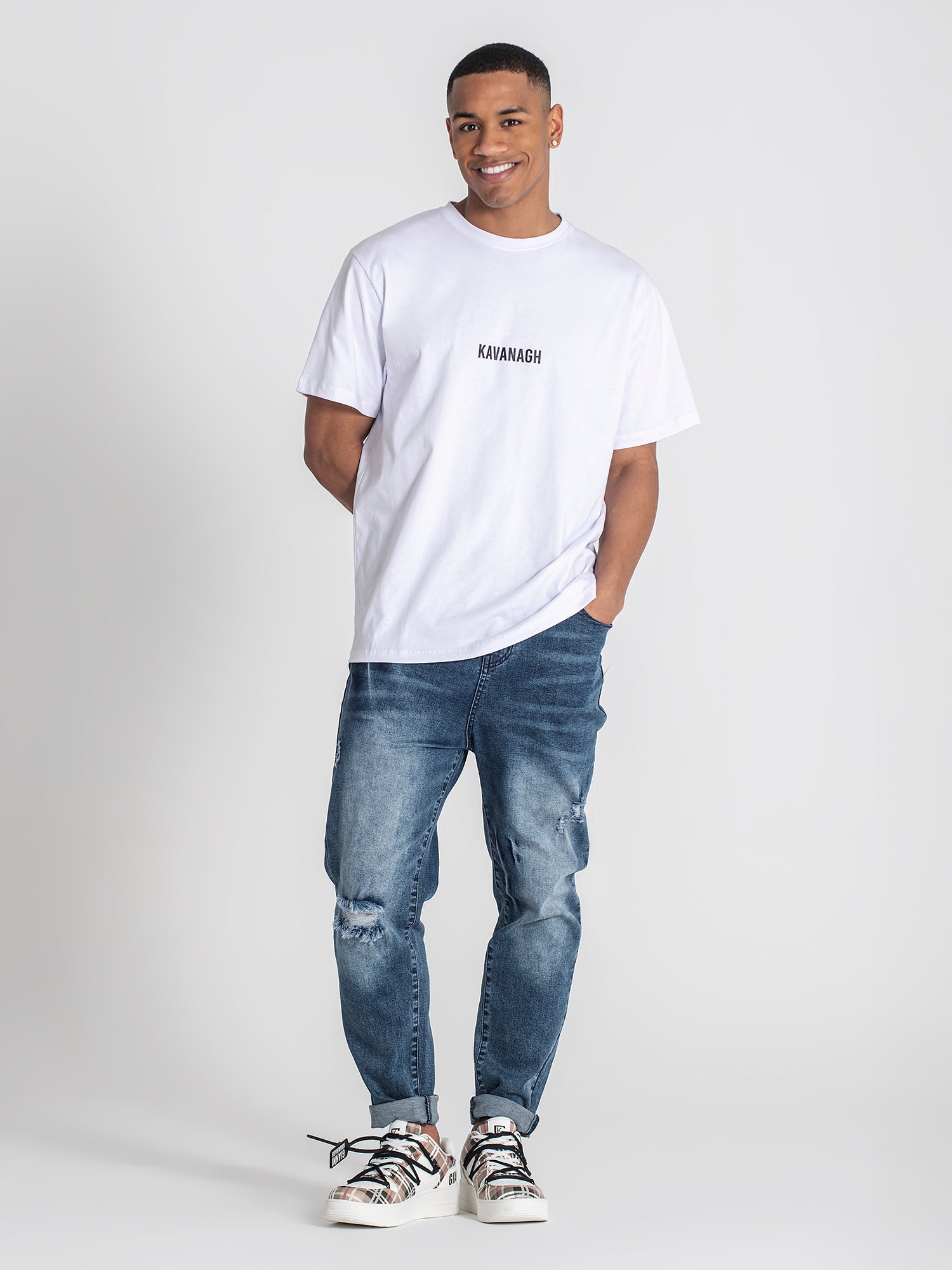 t-shirts / White X-Teddy Oversized Tee
