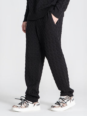 joggers / Black Snug Knit Joggers