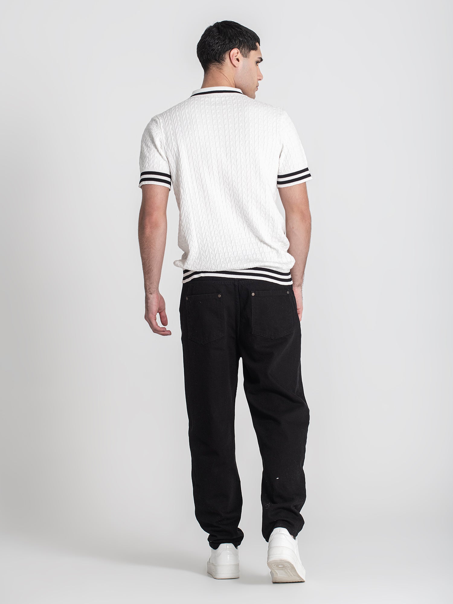 polos / White Identity Knit Polo