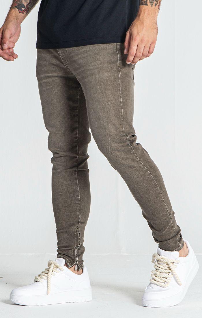 jeans / Jean Zippé Vert Armée