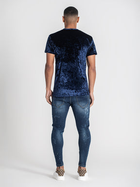 t-shirts / Dark Blue K Velvet Tee