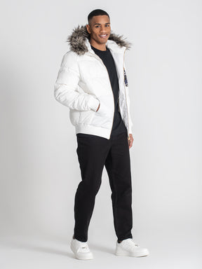 puffers / White Bear Puffer Jacket