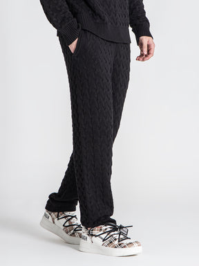 joggers / Black Snug Knit Joggers