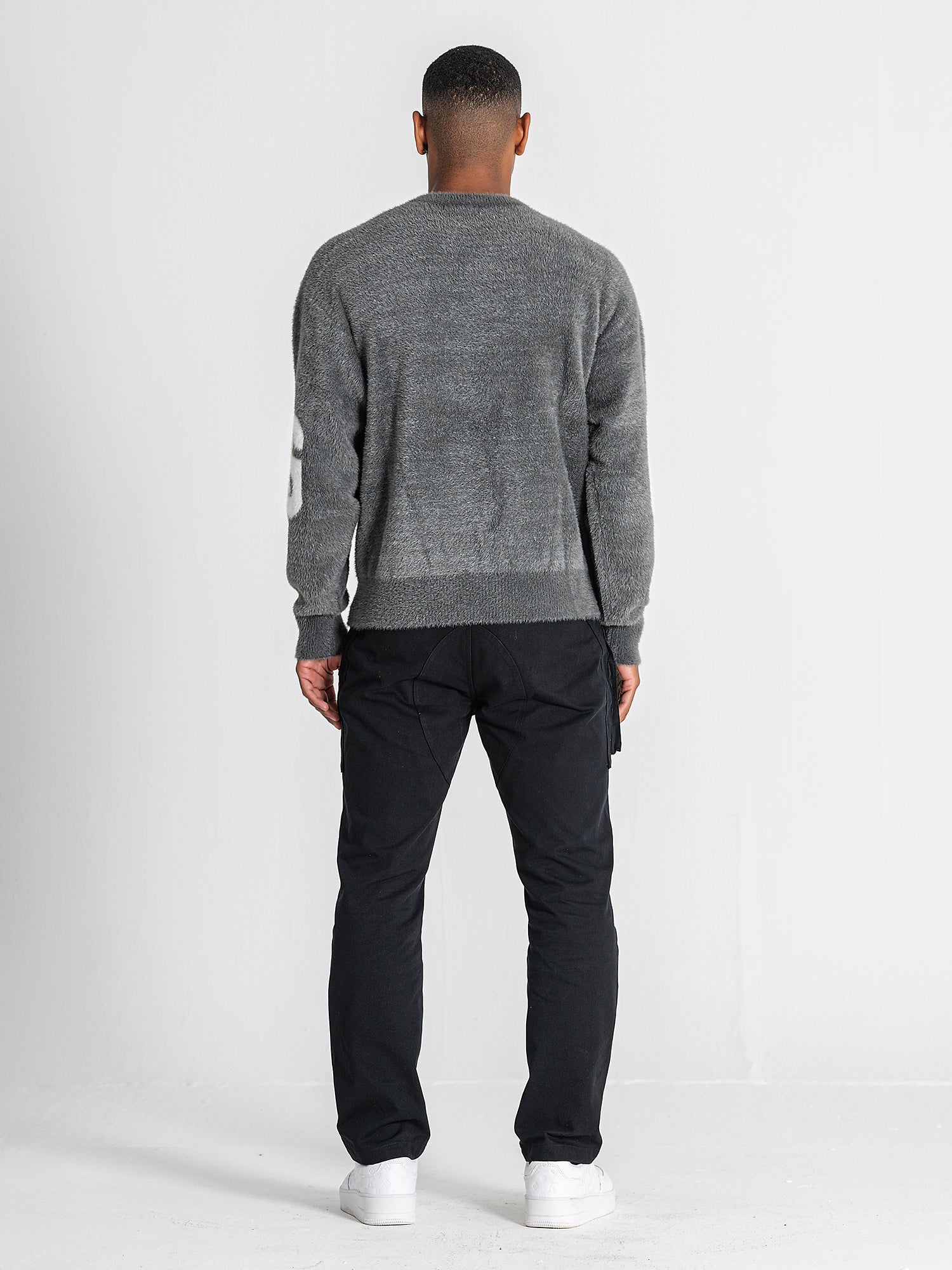 sweats / Grey Structure Knit Sweater