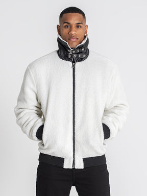 jackets / White Cocoon Sherpa Jacket