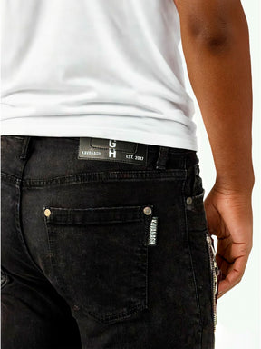 jeans / Jean Noir Slim Fit Motor