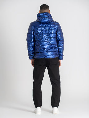 jackets / Blue Collage Hoodie Jacket