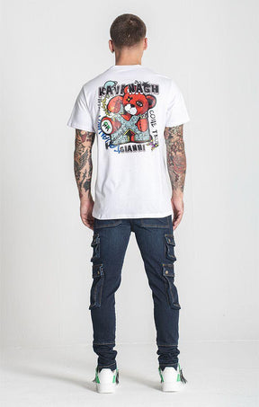 t-shirts / White Raw Bear Tee