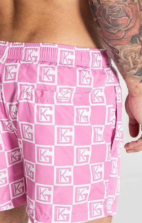 swimshorts / Pink Checkers Swimshorts