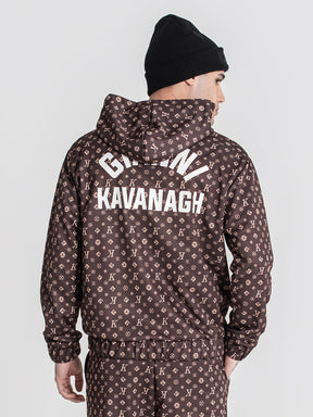 zip jackets / Brown Logomania Hoodie Jacket