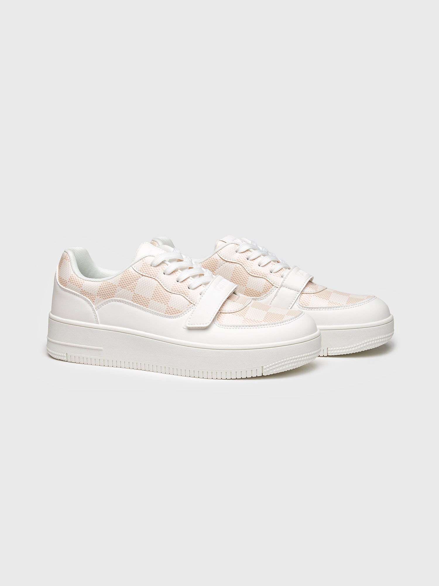 sneakers / White Piazza Velcro Sneakers