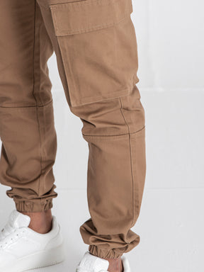 pants / Brown Utility Joggers