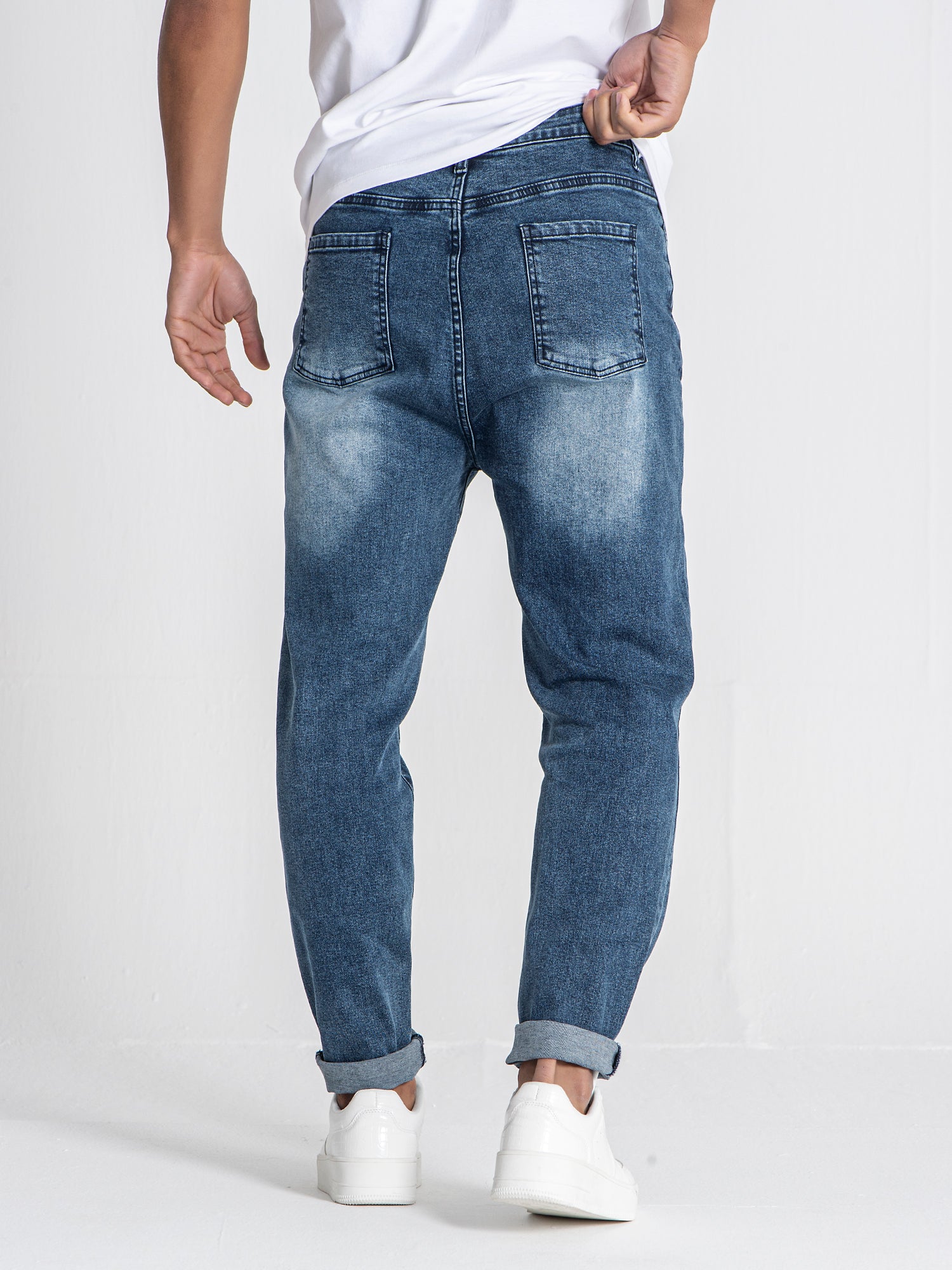 jeans / Dark Blue Scratch Jeans