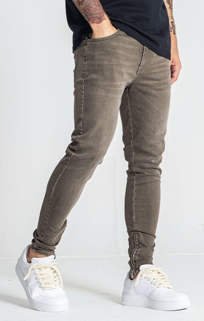 jeans / Jean Zippé Vert Armée