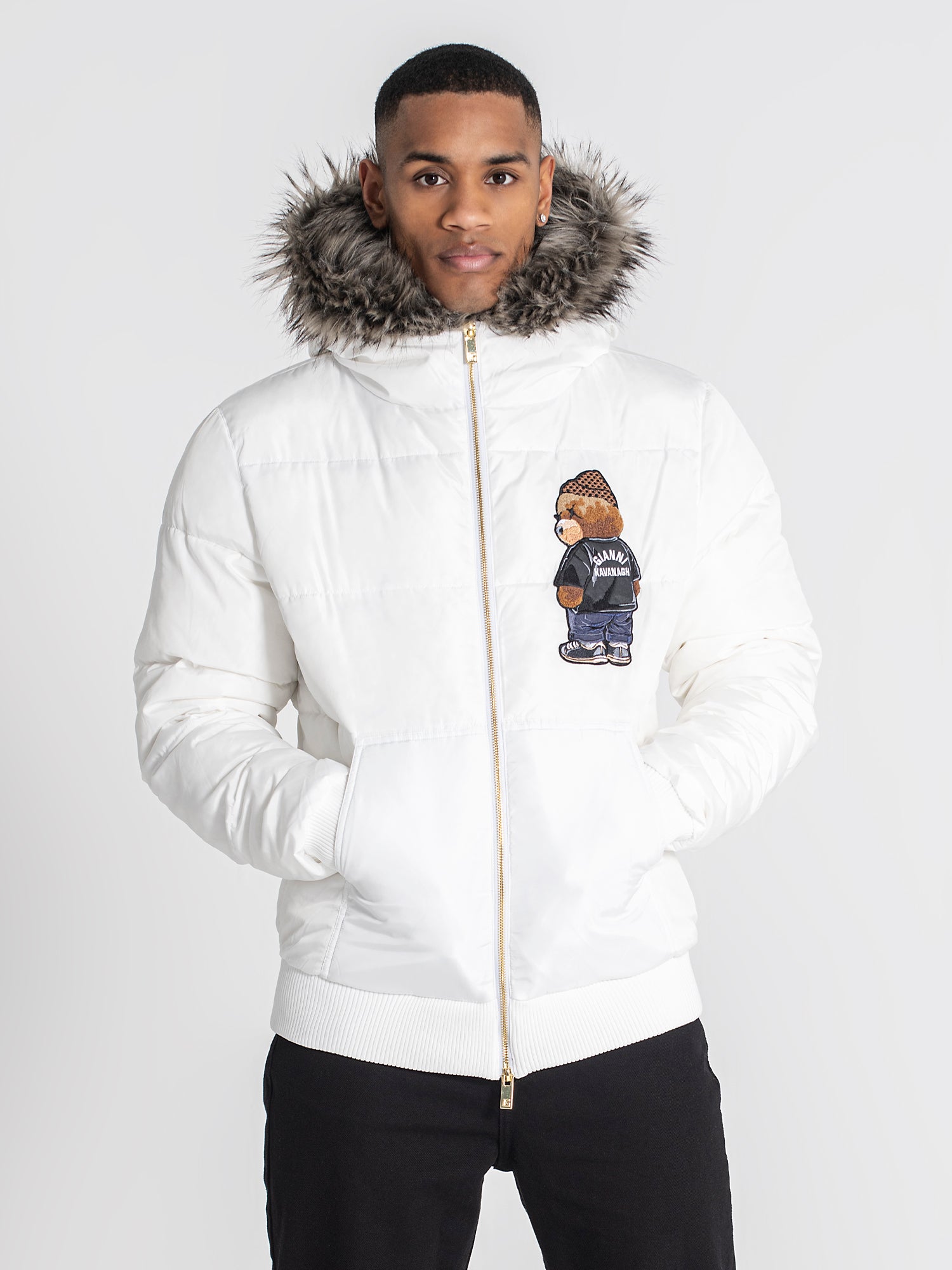 puffers / White Bear Puffer Jacket