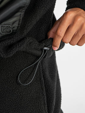 hoodies / Black Cargo Sherpa Hoodie