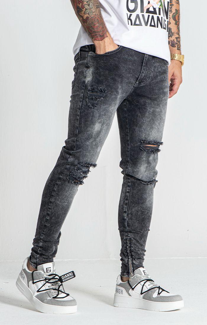 jeans / Grey Zipper Jeans