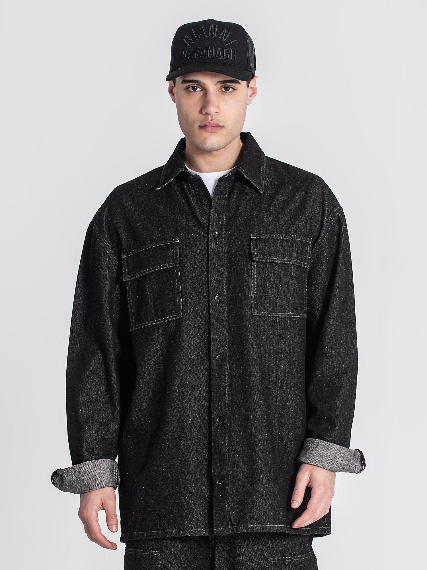 shirts / Black Utility Shirt