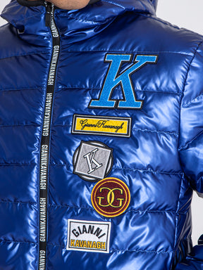 jackets / Blue Collage Hoodie Jacket