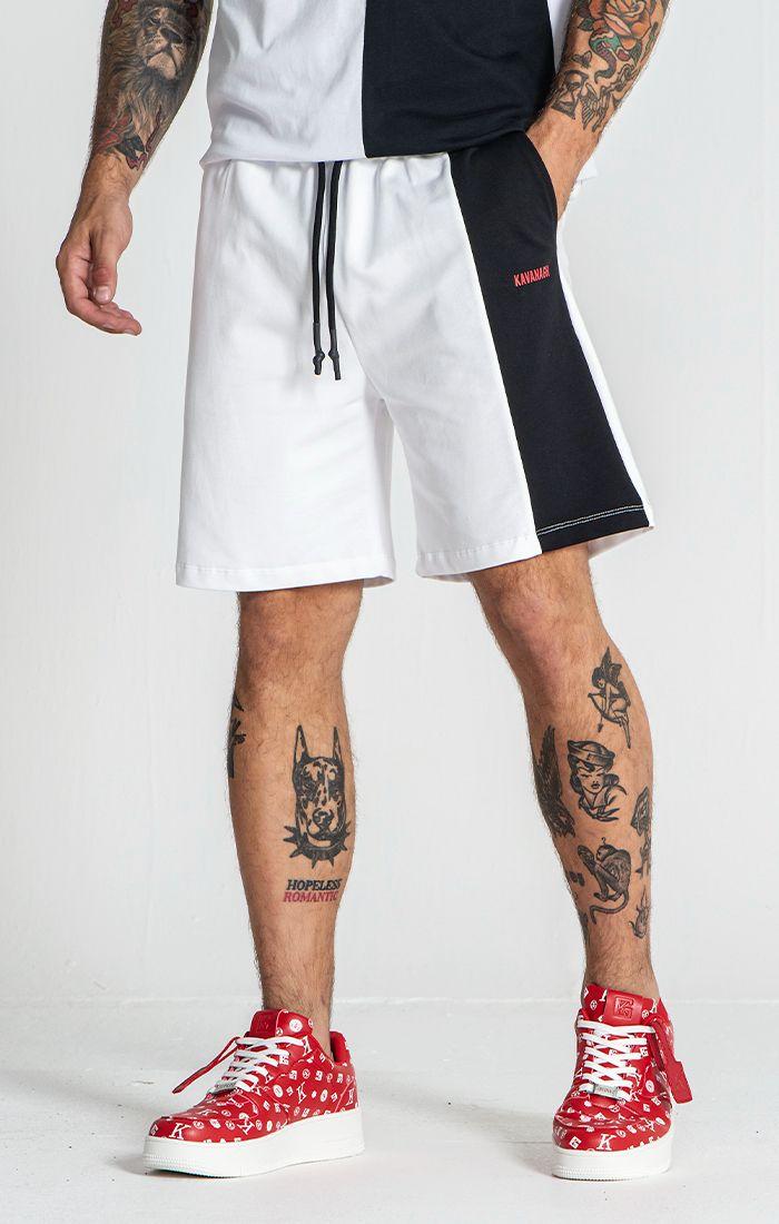 shorts / White Block Shorts