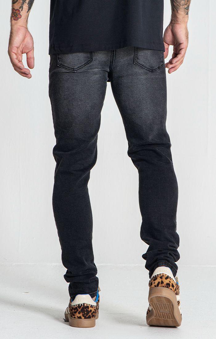 jeans / Black Destroyed Slim Fit Jeans