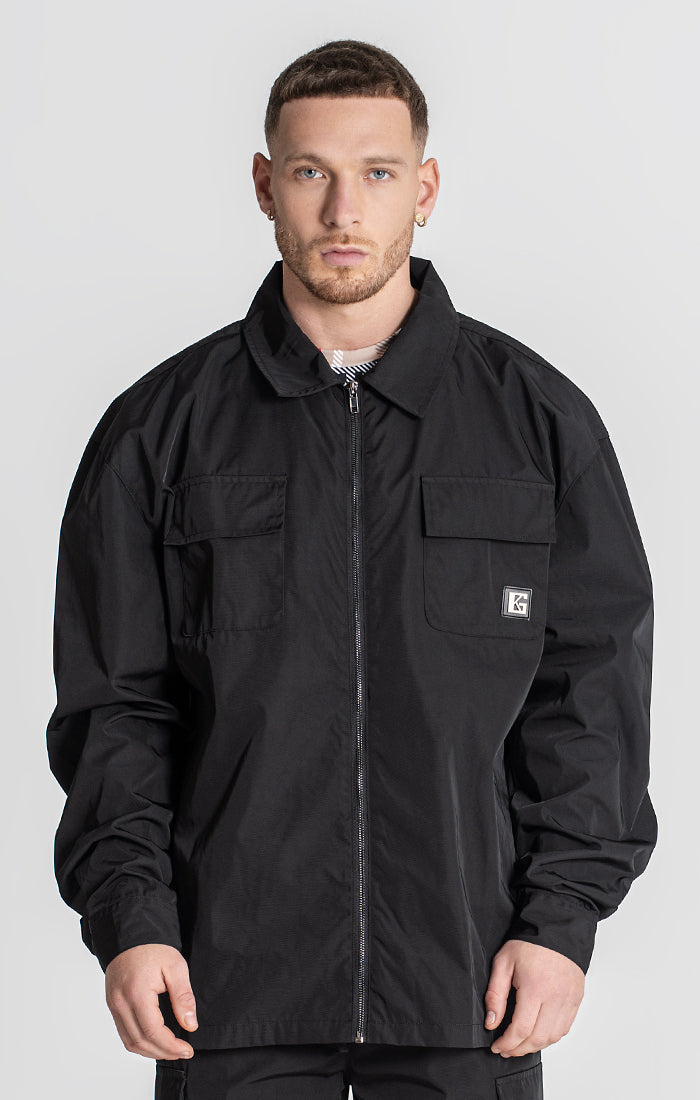 Black Santos Zip Shirt