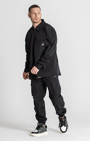 Black Santos Zip Shirt